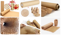 Rouleau de papier artisanal en nid d'abeille recyclé de haute qualité - Taille personnalisable GSM OEM Papier d'emballage pour cadres photo Projets d'artisanat Gratuit