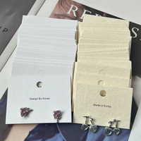 Cartes de présentation de bijoux personnalisées, impression couleur CMYK avec estampage à chaud doré, papier d'art, faible MOQ pour les bijouteries