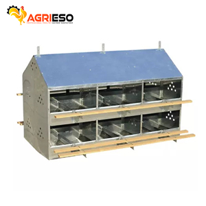 Agrieso Trung Quốc nhà máy tự động gia cầm Thiết bị nông nghiệp gà làm tổ Hộp trứng đẻ hộp cho hen Coop - Product Image 3