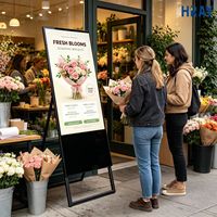 Pantalla Digital de 49 Pulgadas con Marco Delgado para Exhibición en Tiendas de Flores, Reserva de Flores Frescas, Notificaciones, OEM, ODM