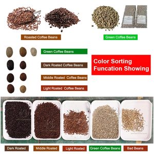 Hot Sale HCS100 <b>Mini</b> Portable Movable 50-150kg/h Coffee Beans Shape Color Sorting Color Sorter Ejector Machine Touch Screen - Product Image 3