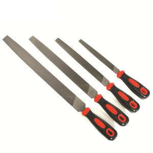 Jeu de limes plates en métal avec poignée en plastique pour outils de quincaillerie de bonne qualité - Product Image 2