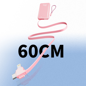 10000mAh Power Bank with Built-in Retractable <b>Cables</b> – 22.5W High-Speed Output - Product Image 5