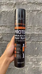 Spray personalizado da fixação do cabelo, 420ml, estilizador forte, longa duração, hidratante, spray de suporte da fibra do cabelo