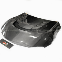 Capot avant en fibre de carbone double face de style V pour Toyota Supra A90 A91 MKV