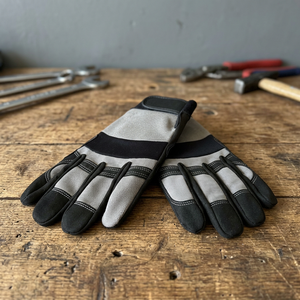 Anti-Slip PU Work Gloves <b>Textured</b> Fingertips Elastic Wristband General Purpose 4 Mil 10-inch Silicone-free <b>Powder</b>-free - Product Image 2