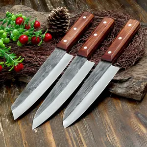 Chất lượng cao thép không gỉ giả mạo Trung Quốc longquan nhà bếp hàng thịt boning Knife Set Kit trong túi QUẢNG CHÂU