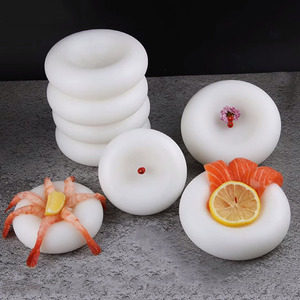 Molde para Sashimi, Anillo Redondo de Rábanos, Plástico Blanco Apto para Lavavajillas, para Decoración de Mariscos - Product Image 2