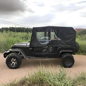 Vehículo Todoterreno Eléctrico 4x4 para Turismo, Vehículo Utilitario Tipo Jeep con Laterales Abiertos para Paseos y Transporte al Aire Libre - Product Image 2
