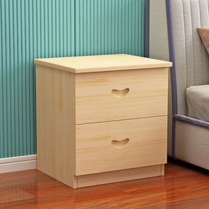 Solid Wood Cabinet Storage Cabinet Solid Wood Floor Cabinet Double-pumping Simple Storage Cabinet Paint-free Assembly - Product Image 3