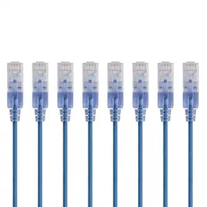 Kabel Patch Ethernet Cat6A ramping 10-Gigabit kecepatan tinggi terlaris untuk jaringan