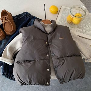 <span class=keywords><strong>Gilet</strong></span> imprimé teint en pièce pour enfants, style coréen, nouveau, pour garçons et filles, motif pingouin mignon, col montant, tendance, passe-partout - Product Image 1