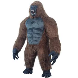 Disfraz de Dinosaurio Inflable MS 2.6/3M CE, Traje de Mascota de Animal de Cuerpo Completo, Monstruo de Dos Cuernos, Traje Peludo para Fiestas, Películas y Juegos - Product Image 2