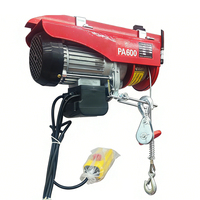 Mini-treuil électrique Premium PA 600 neuf, moteur en cuivre pur, 1 tonne, câble en acier de 6m/12m, grue de levage pour atelier industriel, certifié CE