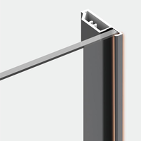 Pintu Geser Aluminium Anti-Tabrakan dengan Kaca Tempered Ganda, Isolasi Termal, untuk Interior/Eksterior Patio