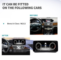 Carplay inalámbrico Android 12 GPS para coche Navi pantalla para Mercedes Clase E W212 2009-2016 WIFI 4G SIM BT reproductor de sistema Multimedia para coche