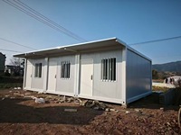 Maison conteneur à construction rapide de 20 pieds, conteneur standard préfabriqué, cabine habitable, école mobile, salle de classe portable