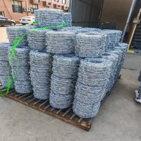 Bobine de fil barbelé simple ou double torsadé |   Fil de fer résistant aux intempéries et antirouille |   Haute résistance à la traction économique |   Mur de clôture de ferme/ranch