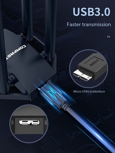 Bộ thu phát <span class=keywords><strong>Wifi</strong></span> Gigabit băng tần kép 1300Mbps COMFAST công suất cao 4 ăng-ten, không cần cài đặt trình điều khiển, có sẵn trong kho - Product Image 6