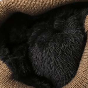 Gorro de lana térmico unisex de punto grueso para otoño e invierno, informal, con protección para las orejas, para amantes de la naturaleza. - Product Image 3