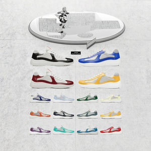 Scarpe Casual da <span class=keywords><strong>Uomo</strong></span> Designer Americas Cup, Scarpe Sportive da Donna, Sneakers Basse Traspiranti con Lacci, Suola in EVA, Scarpe da Allenamento in Tessuto - Product Image 3