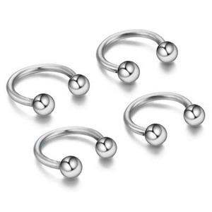 Boucles d'oreilles pour femmes, Piercing corporel, bijoux, boucles d'oreilles, os, lèvres, U fer à cheval, <span class=keywords><strong>squelette</strong></span>, boucle populaire, titane CBR métal coréen - Product Image 2