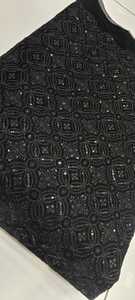 Most Selling Stretchable <b>Embroidery</b> Velvet Fabric for Men's Dresses Making Textile Raw <b>Material</b> Garment Fabric - Product Image 3