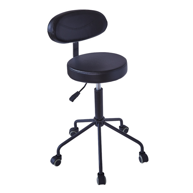Flat-soled model with back [black]