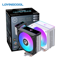 Refroidisseur d'air pour processeur Lovingcool, nouveau design, emballage personnalisé, roulement hydraulique, cuivre, aluminium, pour socket multiplateforme