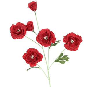 Fleurs artificielles de Lisianthus, 6 têtes, décorations florales en soie pour mariage, plafond de salle, allée, branche unique - Product Image 2
