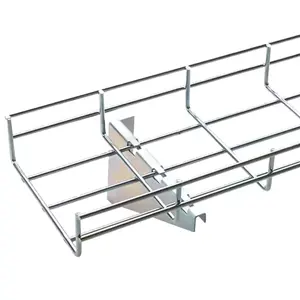 Galvanized steel wire mesh cable tray steel basket cable tray Weak current cable management