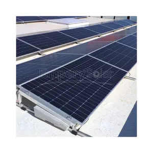 Sistema solar personalizado da montagem da passagem 3mw para telhados lisos leste e oeste