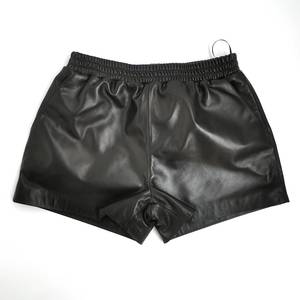 Pantalones cortos de cuero genuino de moda 2020, pantalones cortos de piel de oveja auténtica para mujer de talla grande personalizados para mujer - Product Image 1