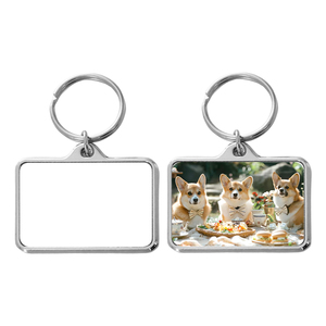 Plaques d'identification pour chien personnalisées en forme de rectangle à sublimation, blancs personnalisables, impression recto-verso, métal, plaque d'identification pour animal de compagnie - Product Image 2