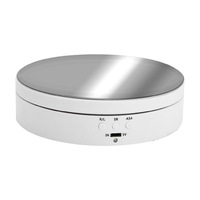 KAMPHO 5.4 ''360 Degrés Motorisé Rotation Présentoir Table Tournante, 3 Vitesses Tourne-Disque Électrique pour Photographie avec Câble USB