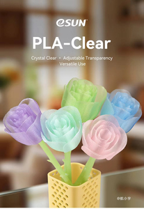 Filamento Transparente ESUN PLA de 1.75mm, Filamento para Impresora 3D de Alta Transparencia, Bobina de 1KG, Baja Tasa de Contracción, No se Deforma ni se Agrieta - Product Image 5