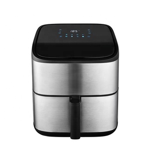 <span class=keywords><strong>Friggitrice</strong></span> <span class=keywords><strong>ad</strong></span> <span class=keywords><strong>Aria</strong></span> Smart da 4L in Acciaio Inossidabile, Design Moderno Quadrato, per Cucina Sana Domestica: Bistecche, Pollo, Torte - Product Image 5