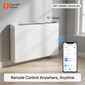Yesncer Slim <b>Wall</b> Mounted <b>Fan</b> Coil Unit Chilled Water Hydronic Fcu for Home Heating and Cooling With Tuya Wifi RS485 High Effici - Product Image 1