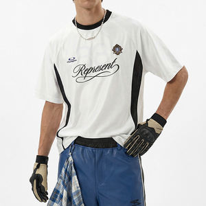 T-shirt en jersey color block vintage, nouvelle collection été 2026, tendance, sportif, patchwork, manches raglan, manches courtes, jersey pour homme - Product Image 6