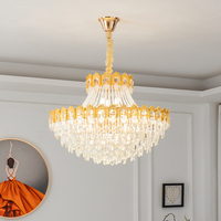 Lustre en cristal Led de villa de luxe classique et moderne pour chambre à coucher salon maison bureau décoration suspension