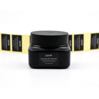 Étiquette autocollante personnalisée en rouleau pour pot cosmétique, finition argent mat, imperméable, résistante à l'huile, pour emballage de soins de la peau, OEM