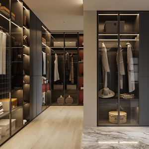 Custom Wood Melamine Walk-In <strong>Closet</strong> With Modern Design Eco-Friendly Features Large Capacity Storage Bedroom Walk In Wardrobe - Product Image 4