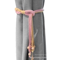 Kit de macramé DIY pour rideau perlé style bohème, fibre de polyester, boucle et sangle de rideau, tutoriel pour débutants, fournitures artisanales en gros d'usine