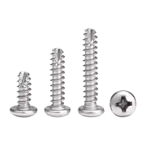 Vis autotaraudeuses à tête cylindrique cruciforme Phillips, pointe à gratter, ST2.2-ST6.3, en acier inoxydable 304 316, fabricants de fixations - Product Image 1