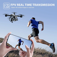 Avion RC miniature 4DRC V14 avec caméra FPV WiFi, maintien d'altitude, mode sans tête, figures acrobatiques, télécommande 2,4 GHz, pour débutants