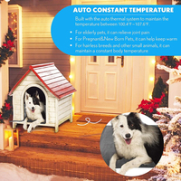 Nouvelle coussin chauffant pour chien de grande taille, résistant aux morsures, lavable en machine, en PVC
