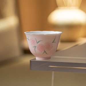 Guanlan Ceramic Master Cup Porcelain Floral Pattern Round <b>Tea</b> Cup For Kung Fu <b>Tea</b> <b>Set</b> Afternoon <b>Tea</b> Use - Product Image 4