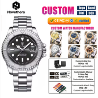 Montre à quartz pour homme Novether 680, nouvelle mode, luxe, acier inoxydable, étanche, lumineuse, montre-bracelet, Reloj Hombre, montre pour homme d'affaires