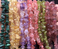 Perles en cristal YWJC pour collier, bracelet, boucles d'oreilles, perles DIY, pierres précieuses en vrac, cristaux naturels, perles de pierre naturelle irrégulières