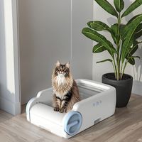 Bac à litière pour chat intelligent à nettoyage à une touche Anti-chute et résistant à l'usure avec une fonction de nettoyage facile